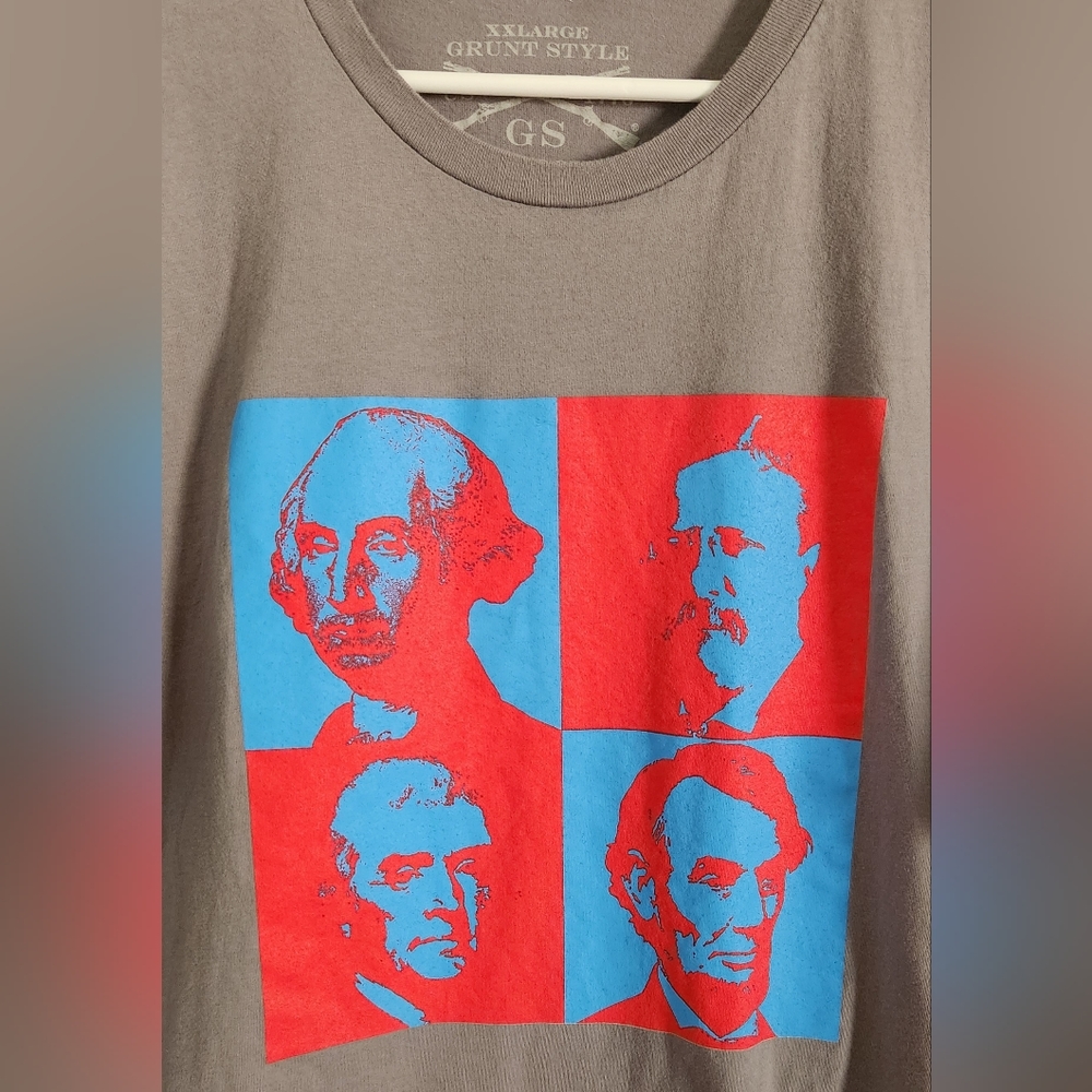 Men's Grunt Style Presidents shirt Size XXL.
